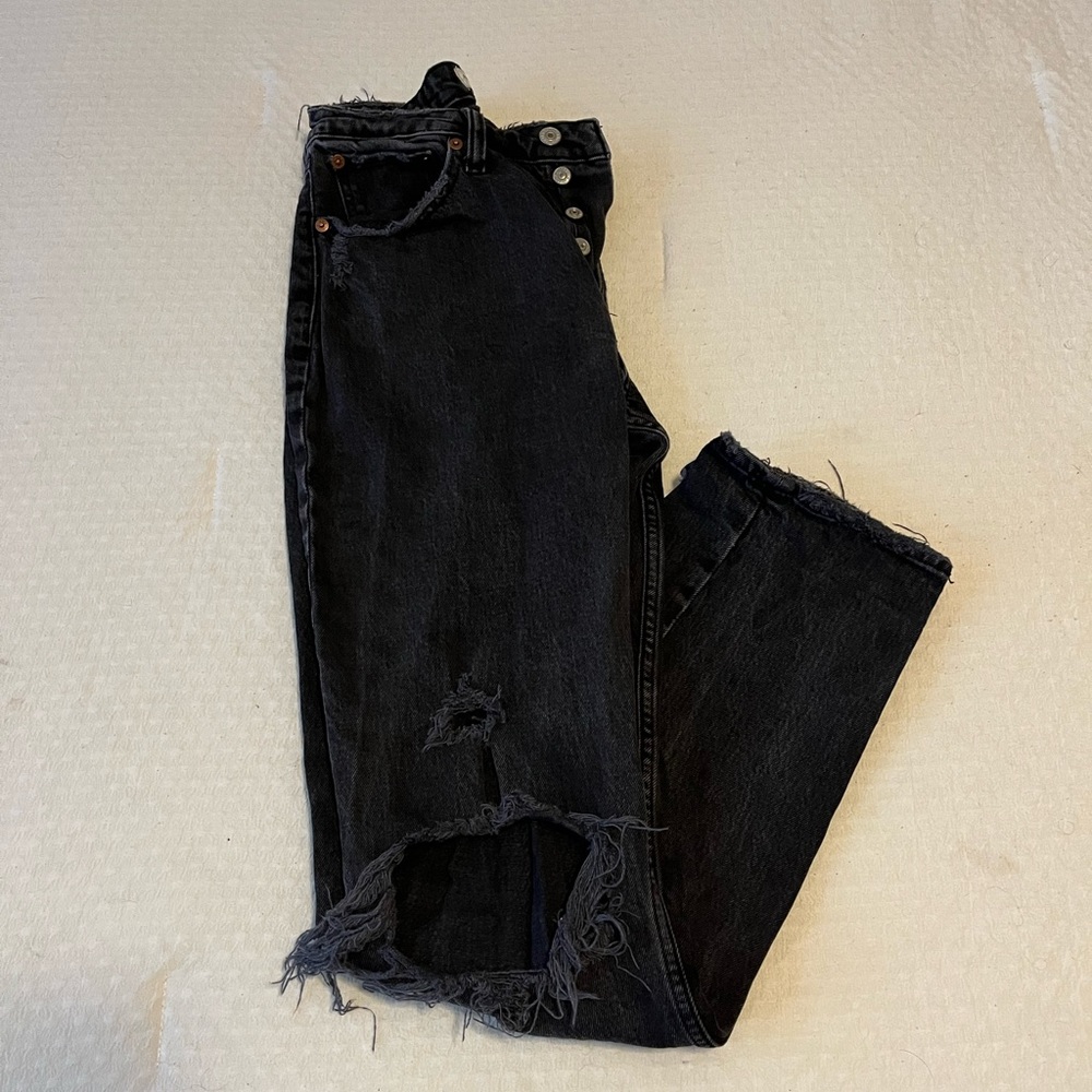 Abercrombie and fitch high rise dad jeans